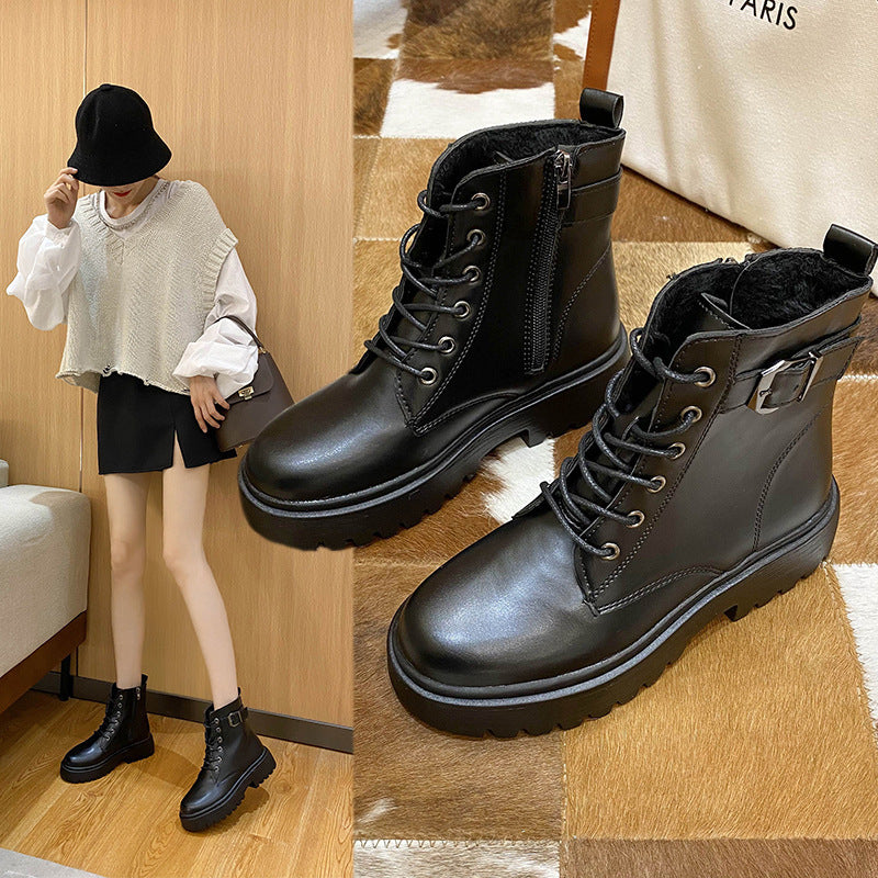 Bottes moto Martin pour femmes – design urbain avec zip