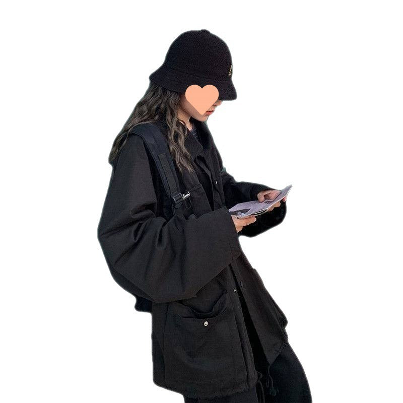 Veste de travail minimaliste unie – Mode femme