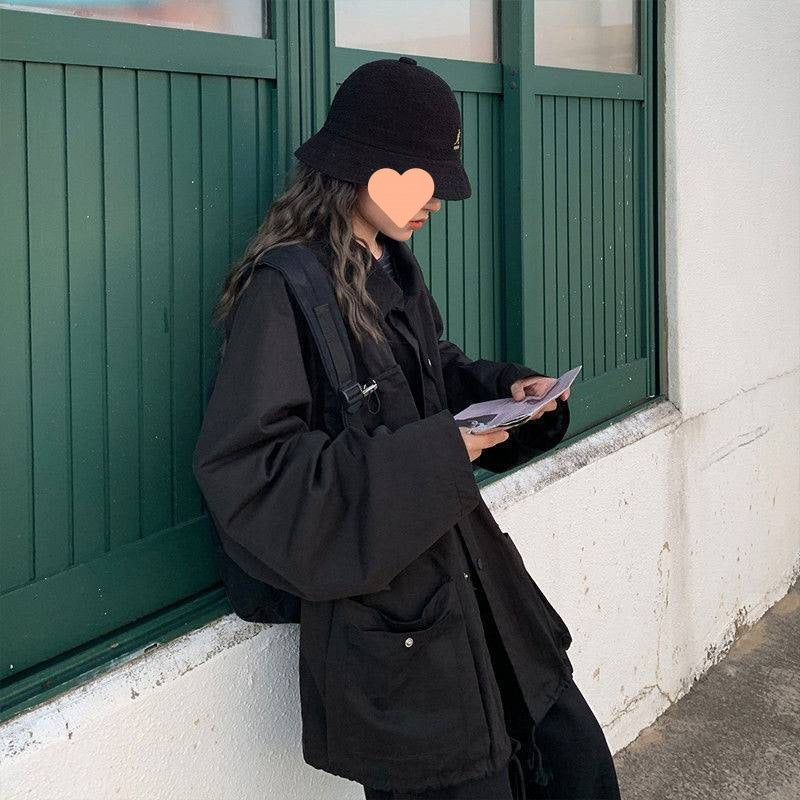 Veste de travail minimaliste unie – Mode femme