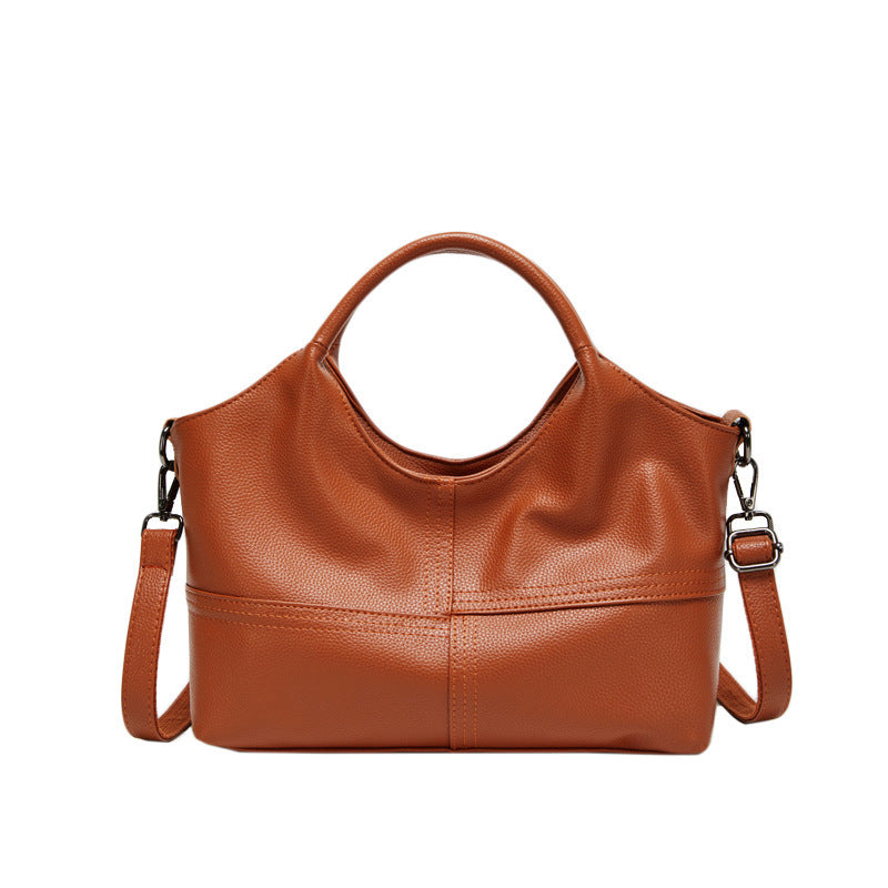 Sac à main en cuir bordeaux – Élégance & Polyvalence au Quotidien
