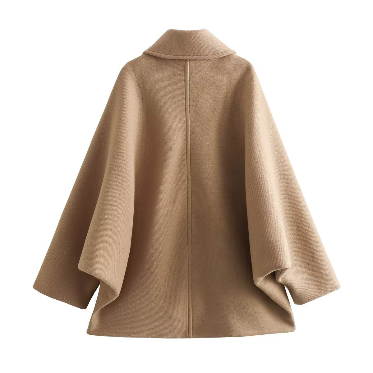 Manteau en Laine Élégant à Revers pour Femme – Mode Automne & Hiver