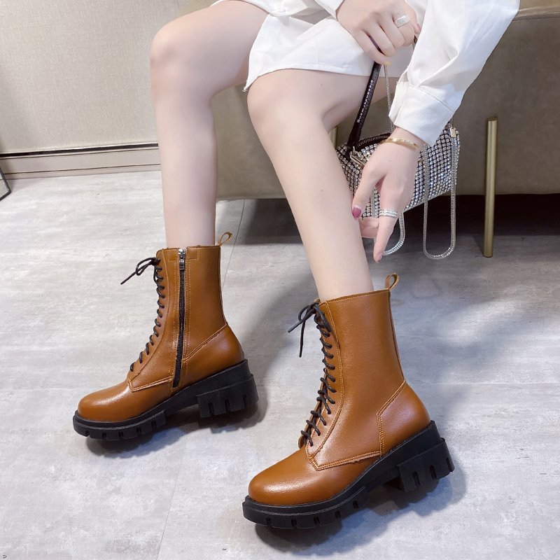 Bottines fashion pour femmes – talon carré moderne, automne et hiver