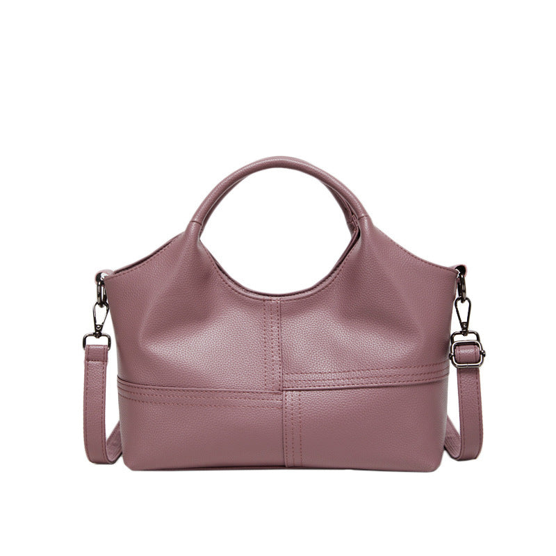 Sac à main en cuir bordeaux – Élégance & Polyvalence au Quotidien