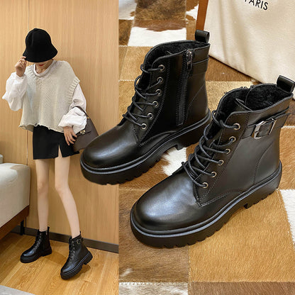 Bottes moto Martin pour femmes – design urbain avec zip