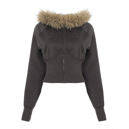 Veste à coutures streetwear pour femme
