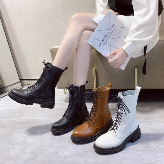 Bottines fashion pour femmes – talon carré moderne, automne et hiver